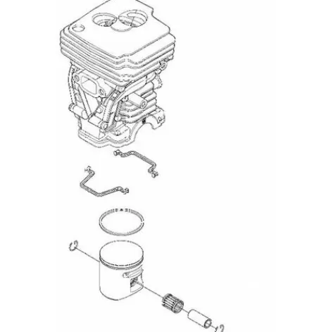 Shop Mcculloch Cylindre Piston Tronçonneuse Mc Culloch Accessoire Pour Tronçonneuse